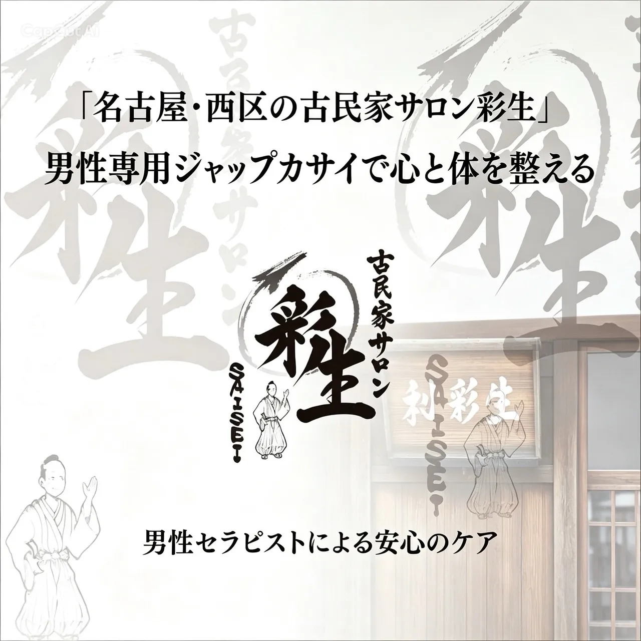 名古屋・西区の古民家サロン彩生|男性専用ジャップカサイで心と...